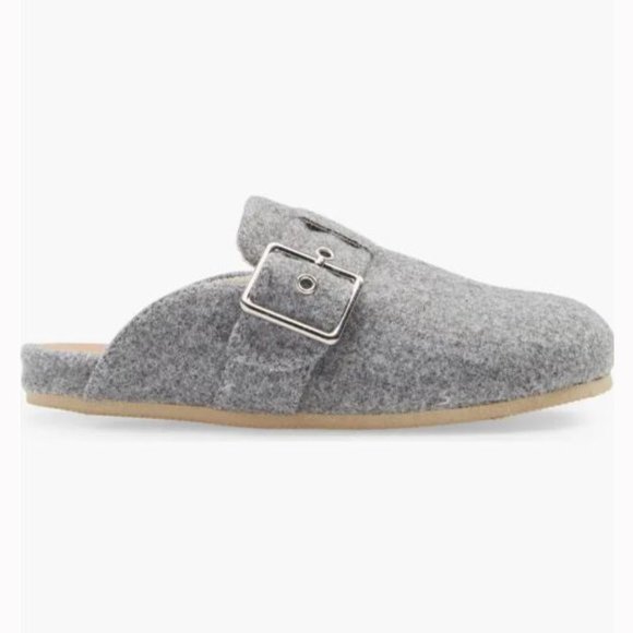 🆕 Treasure & Bond (Nordstrom brand) Mollie Faux Shearling Lined Grey Mule - Picture 5 of 15